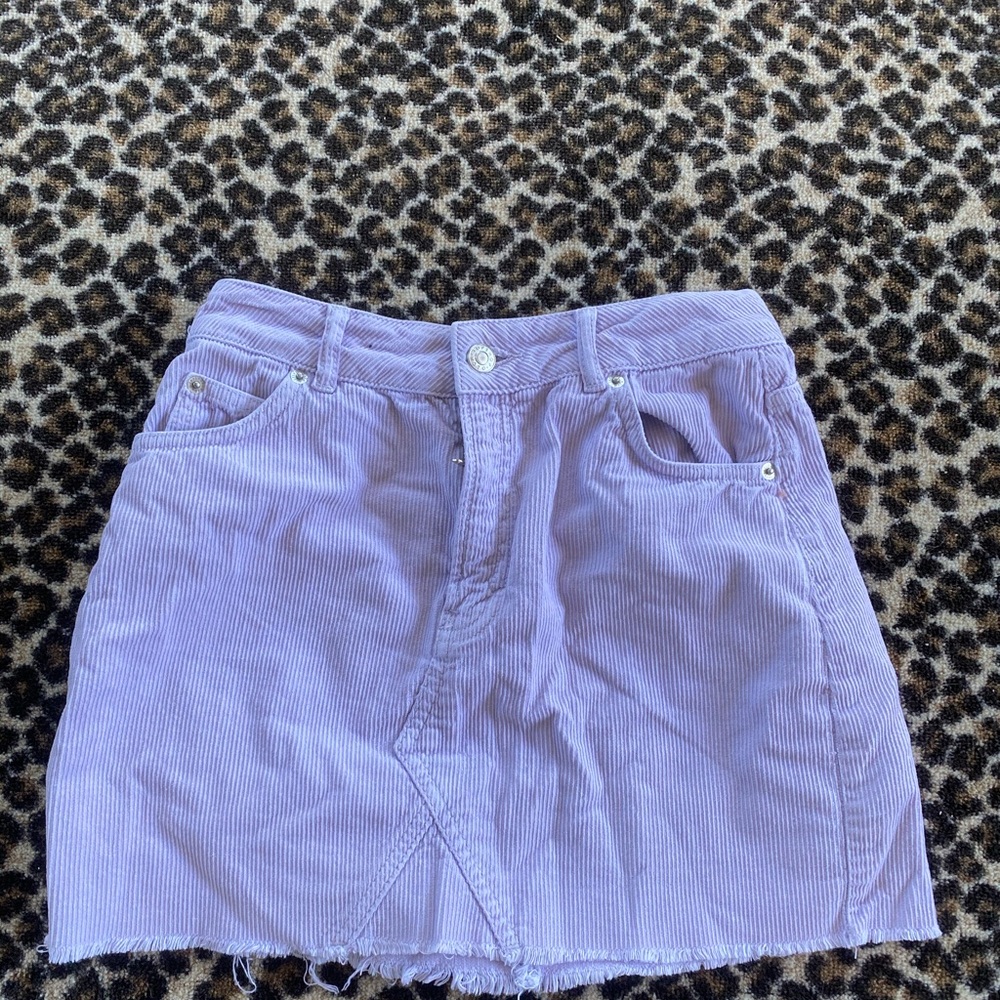 Top shop Purple Denim mini skirt